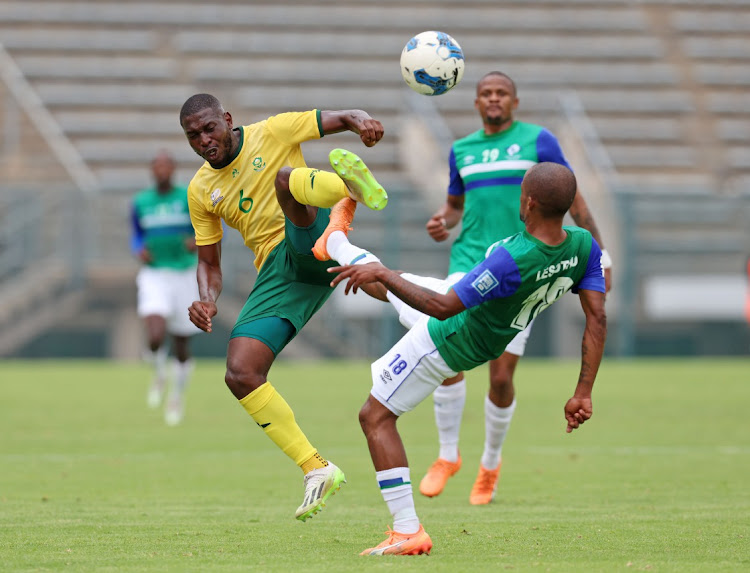 Aubrey Modiba during the 2024 African Cup of Nations match between South Africa and Lesotho at the Lucas Moripe Stadium, Atteridgeville on Wednesday