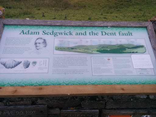 Adam Sedgwick and the Dent Fault Info Board