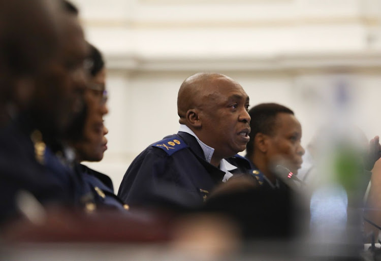 Major-General Norman Sekhukhune disclosing the 2017/18 crime statistics at parliament on September 11 2018.