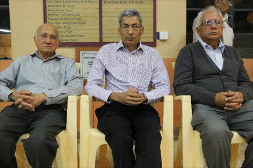Shree Vallabhdham Haveli treasurer, Chandrakant Patel, chairman Shashi Kanani and trustee Rajni Kantaria.