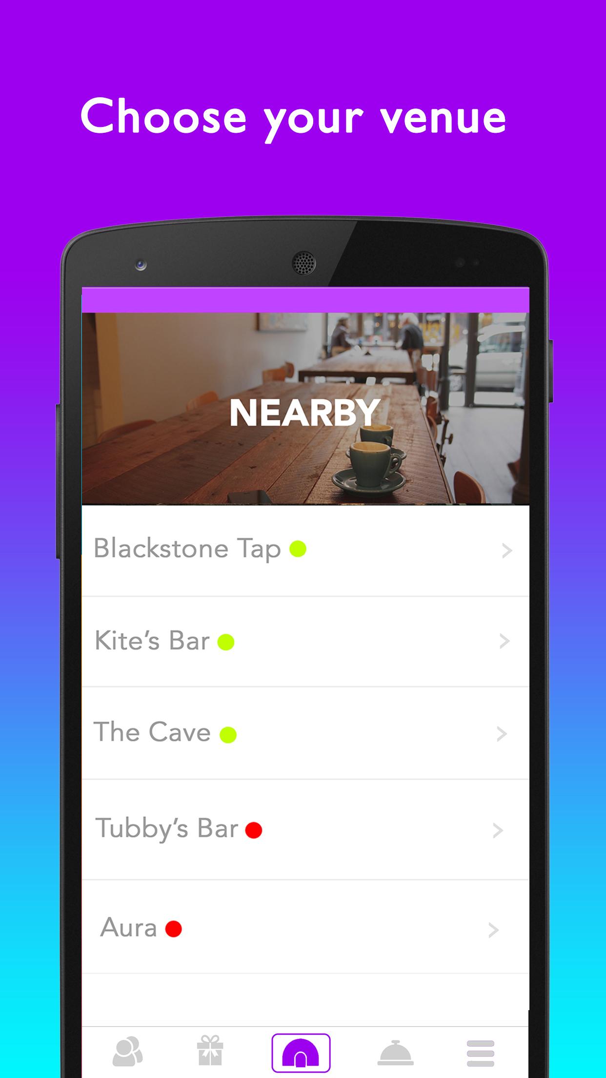 Android application Slydde - Mobile Drink Ordering screenshort