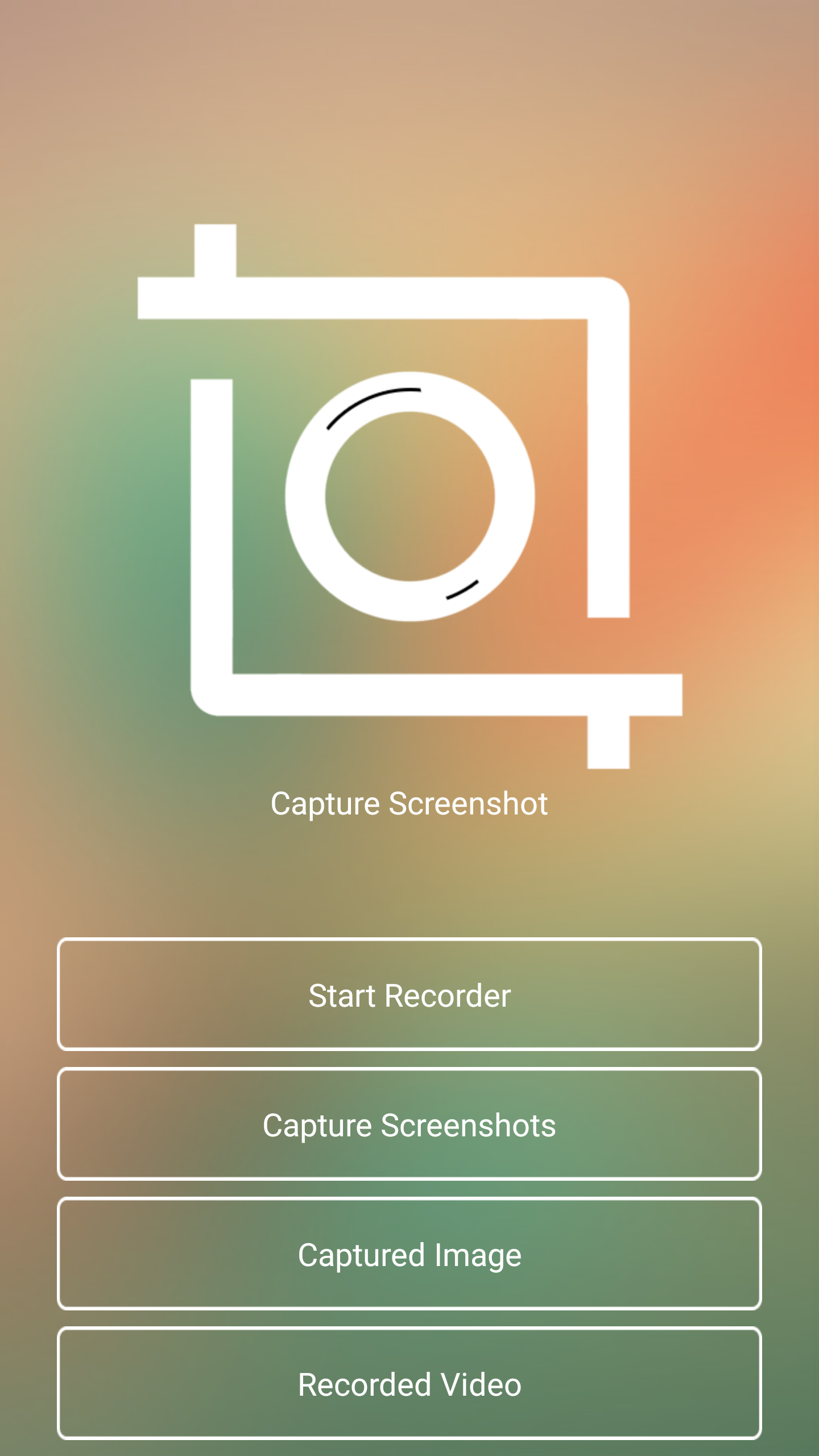 Android application Screen Recorder &amp; Screenshots screenshort