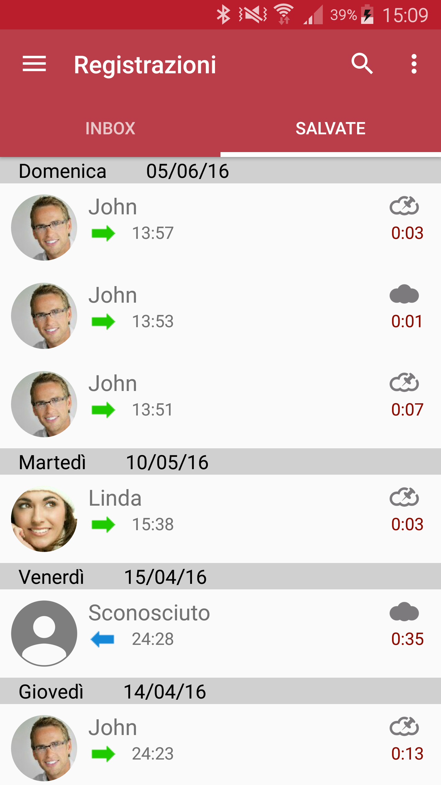 Android application Automatic Call Recorder Pro screenshort