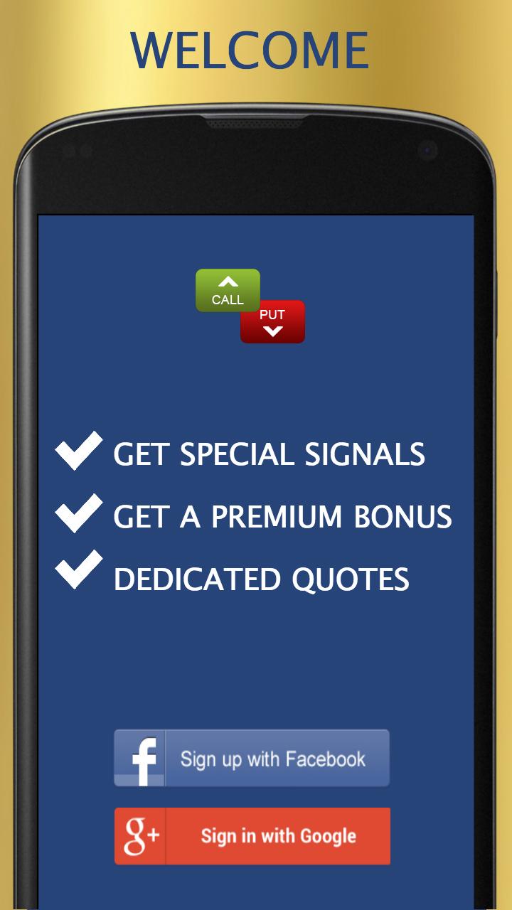 Android application Banc DBinary Premium Signals screenshort