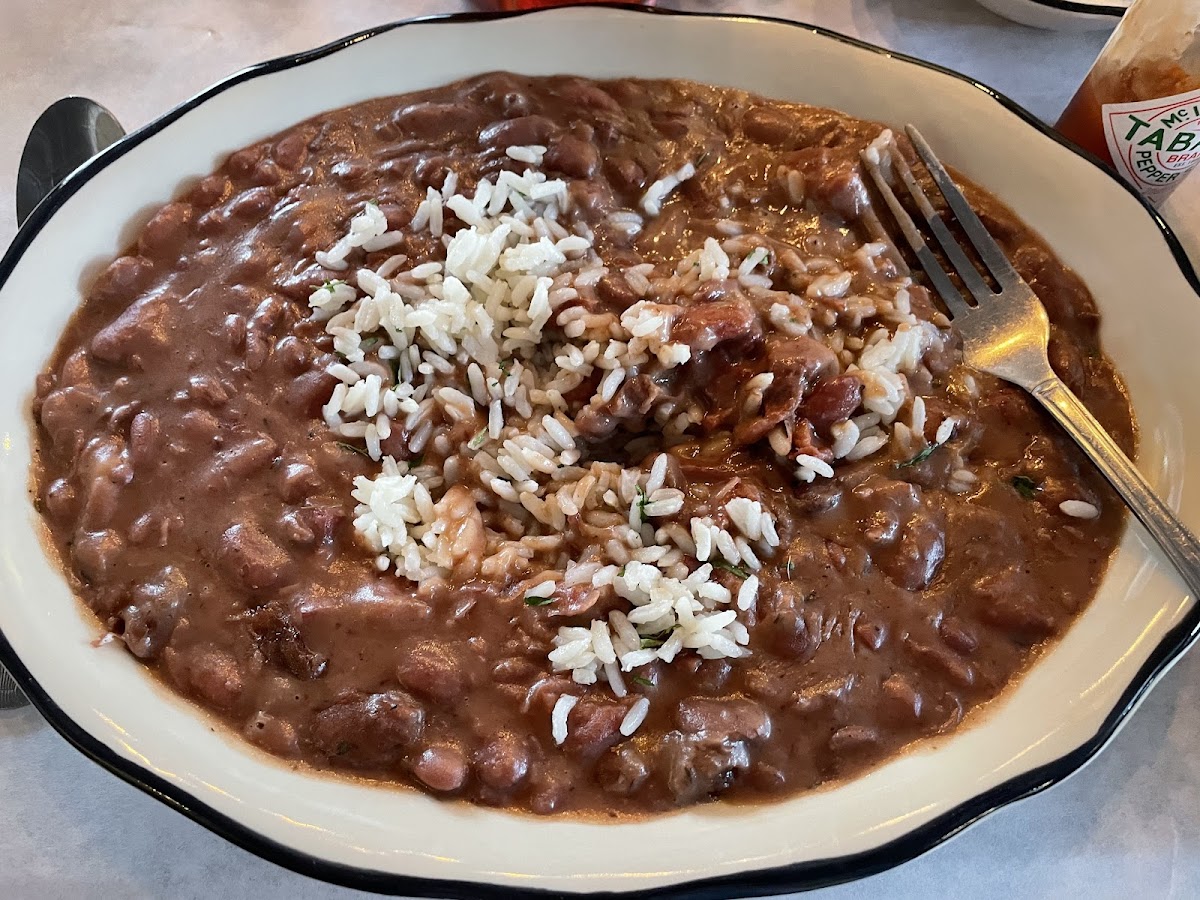 Red beans and rice with sausage