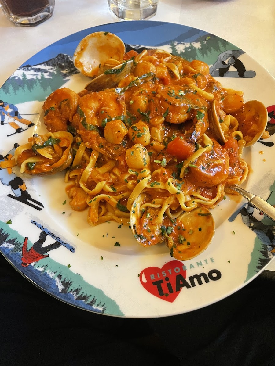 Frutti di Mare with GF Pasta