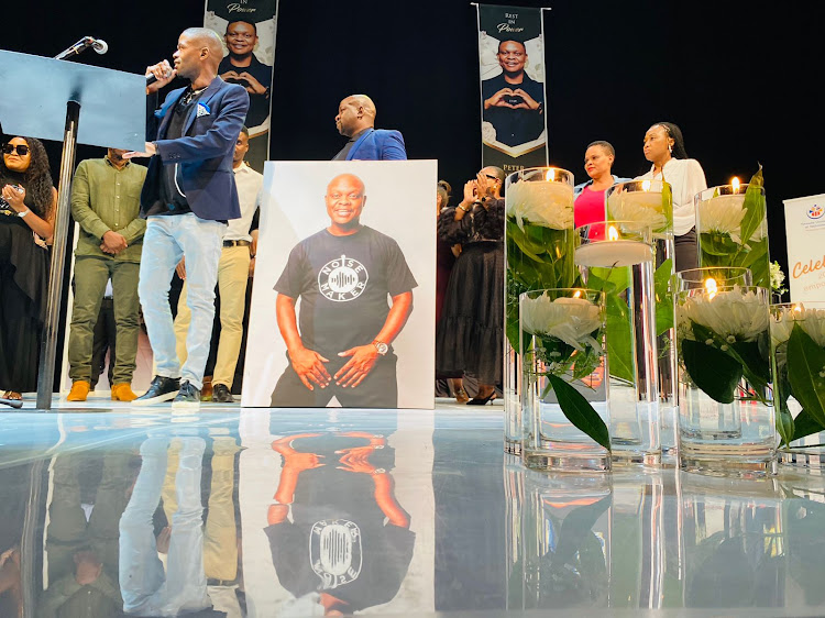 The memorial service for Peter 'Mashata' Mabuse was held on Thursday at the State Theatre in Pretoria.