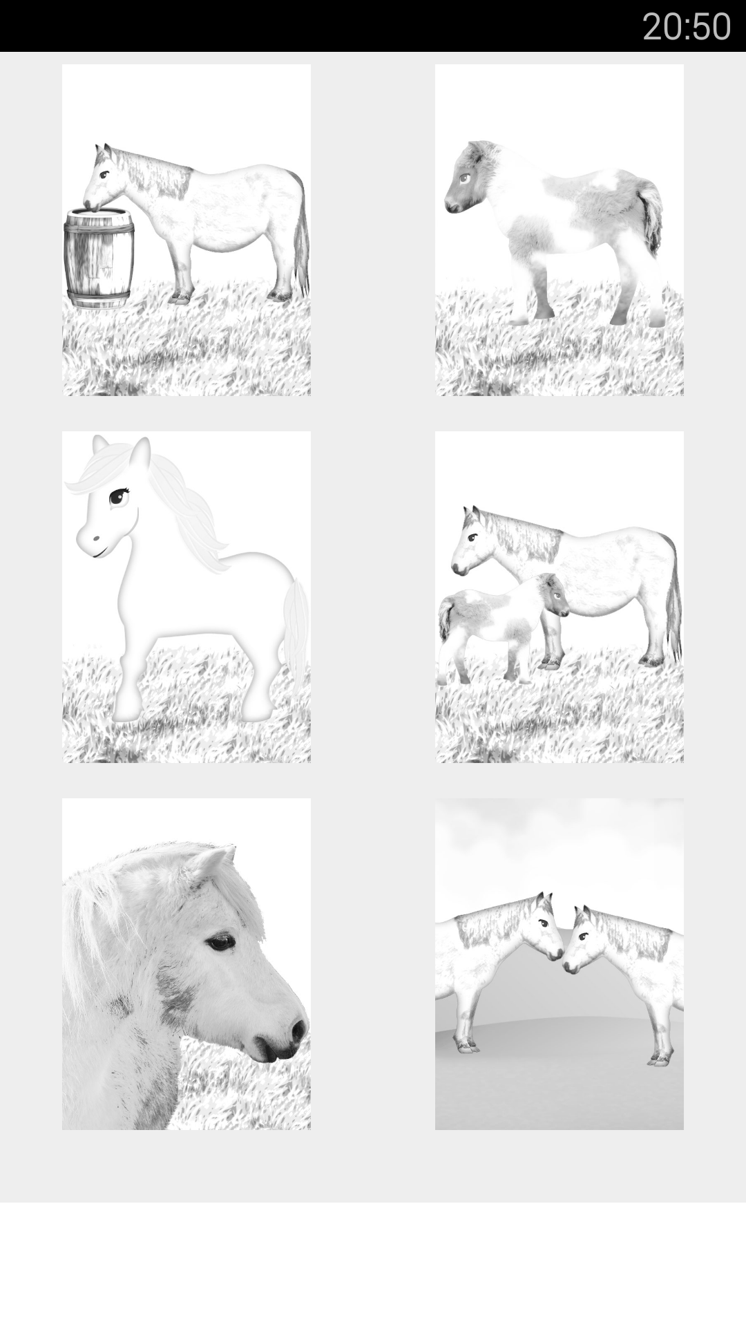 Android application pony coloring games screenshort