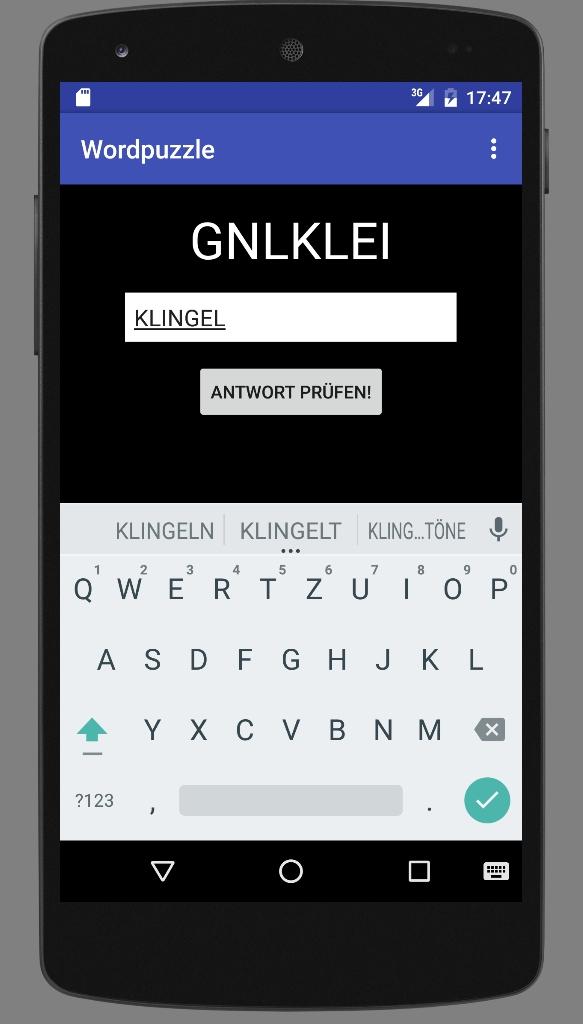 Android application Wordpuzzle screenshort