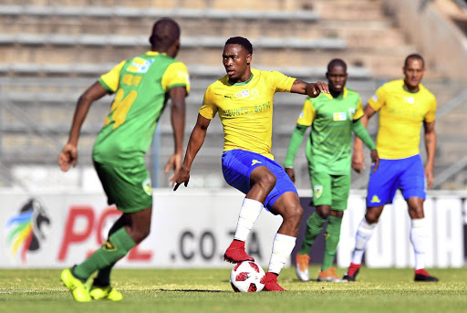 Sundowns' Sibusiso Vilakazi in the MTN8 quarterfinal match against Golden Arrows at Lucas Moripe Stadium, Tshwane, at the weekend.