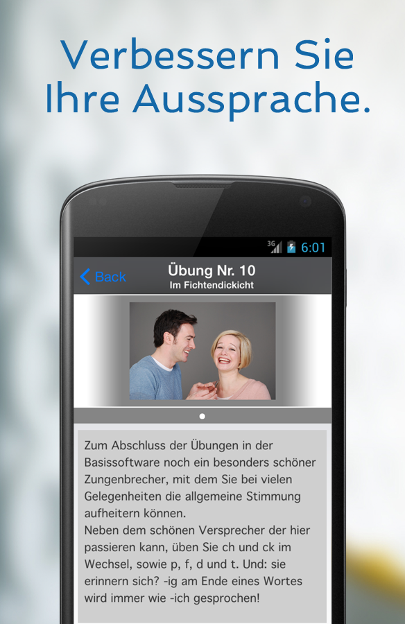 Android application Besser Sprechen screenshort