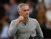 Manchester United manager Jose Mourinho celebrates after the Premier League match against Burnley at Turf Moor on September 2, 2018.