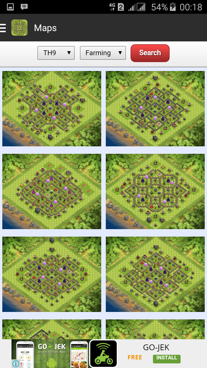 Android application Maps for Clash of Clans - Free screenshort