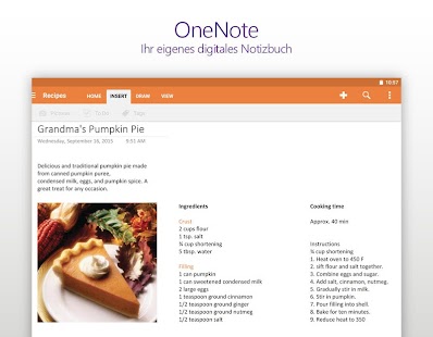 OneNote Screenshot