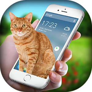 Download Cat in Phone Cute Joke For PC Windows and Mac