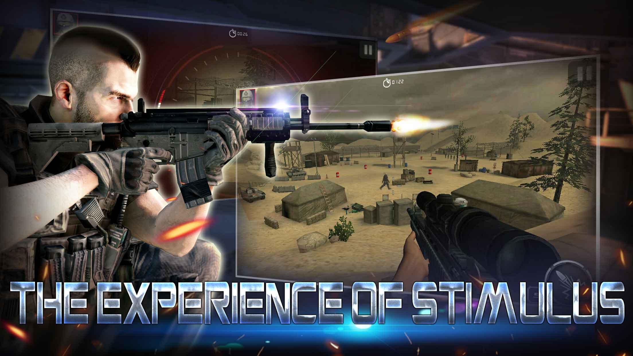 Android application Sniper 3D Shot Bravo screenshort