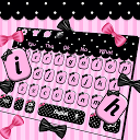 Cute Pink Bowknot Keyboard Theme 10001001 downloader