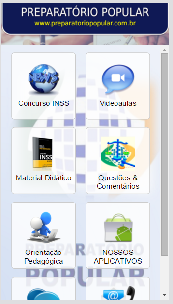 Android application Concurso INSS 2016 - SIMULADOS screenshort