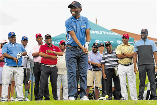 AmaXhosa king Zwelonke Sigcawu hosted the Zwelonke Legacy Golf day yesterday at the West Bank Golf yesterday as part og his 50th birthday celelbration Picture: SIBONGILE NGALWA