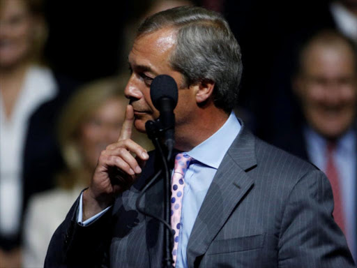European Parliament Nigel Farage speaks during a Republican presidential nominee Donald Trump campaign rally in Jackson, Mississippi, US, August 24, 2016. /REUTERS
