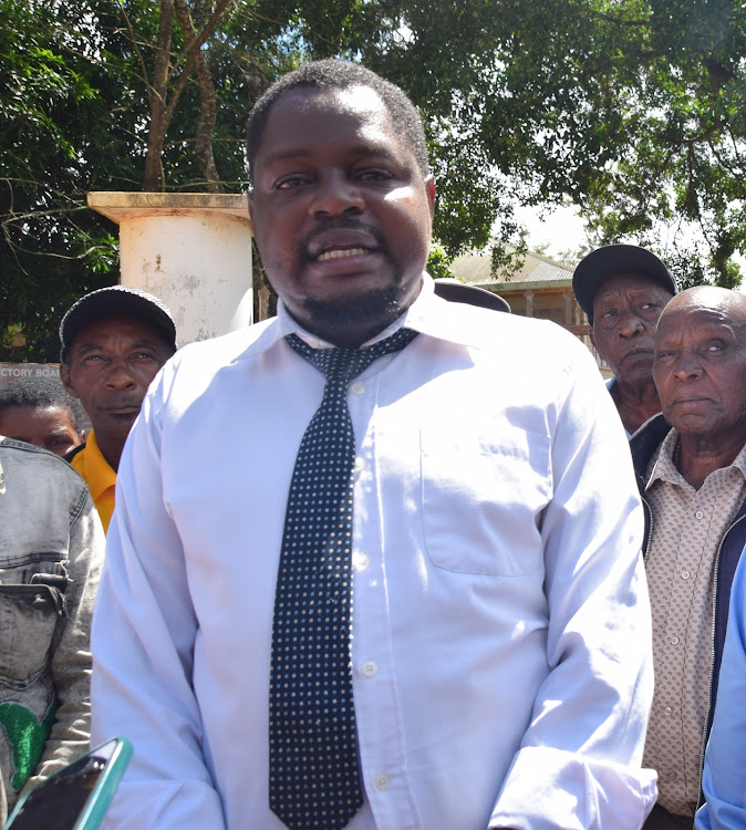 Lawyer Charles Mwalimu who filed the petition on behalf of Augustus Muli