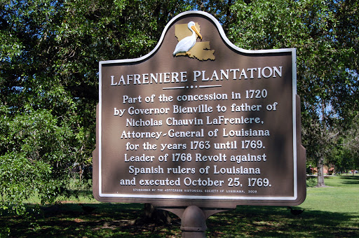 Part of the concession in 1720 by Governor Bienville to father of Nicholas Chauvin LaFreniere, Attorney-General of Louisiana for the years 1763 until 1769. Leader of the revolt against Spanish...