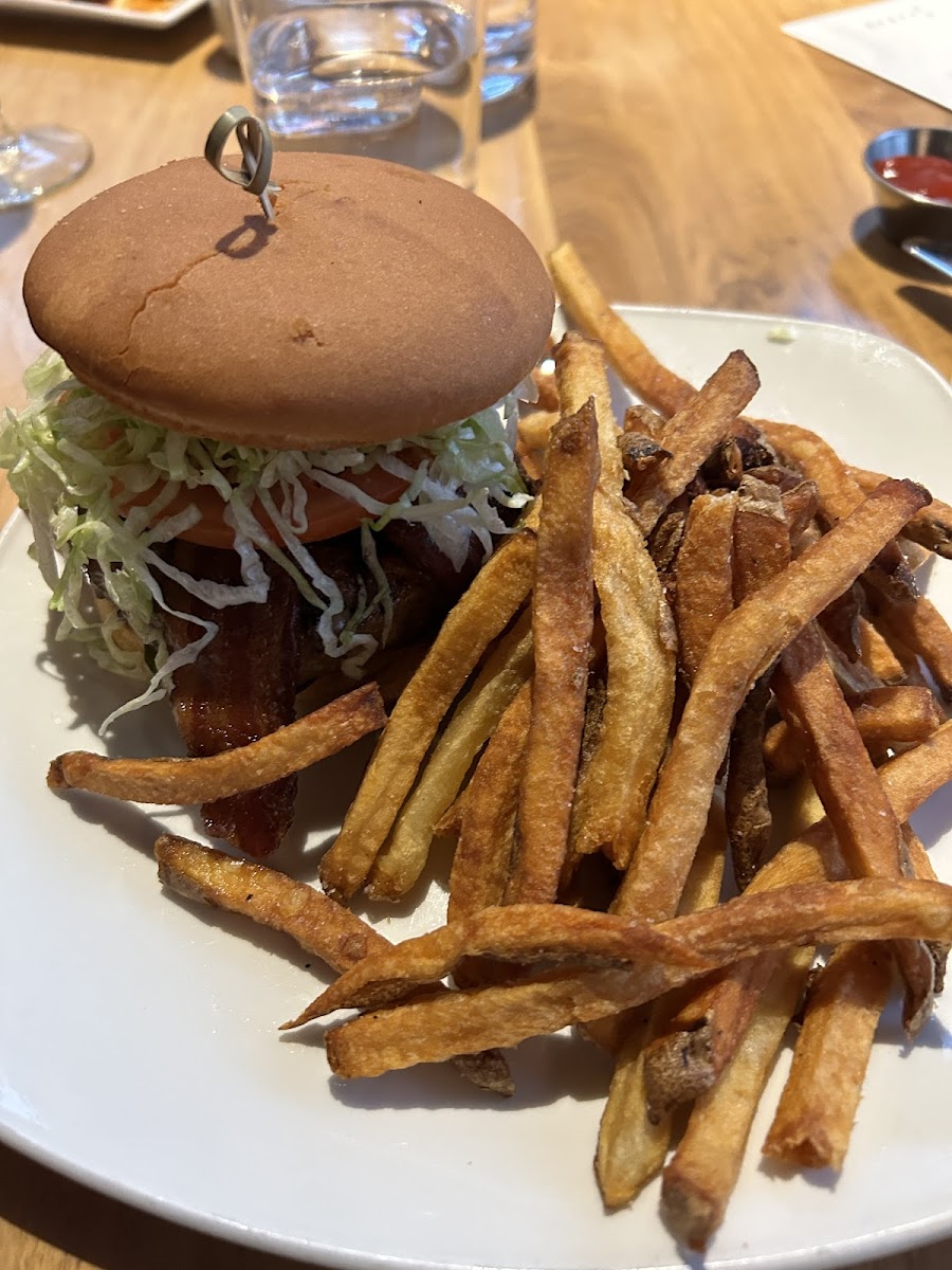 Gf/df hamburger with fries!