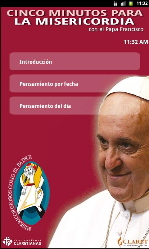 Android application 5 minutos para la misericordia screenshort