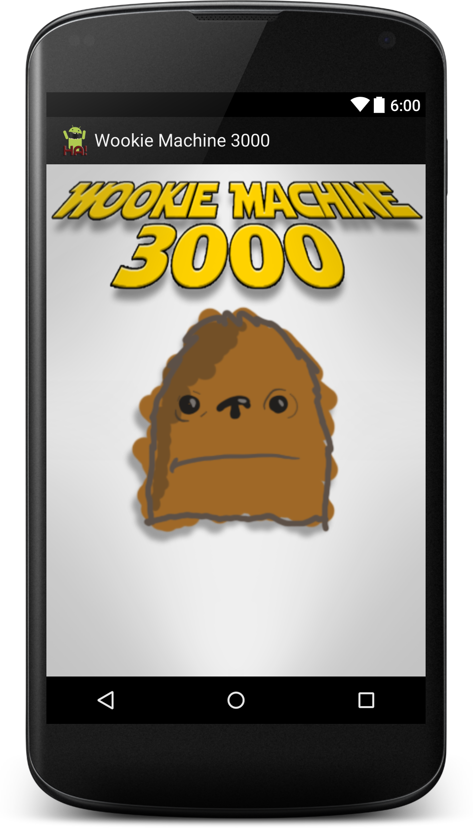 Android application Wookie Machine 3000 screenshort