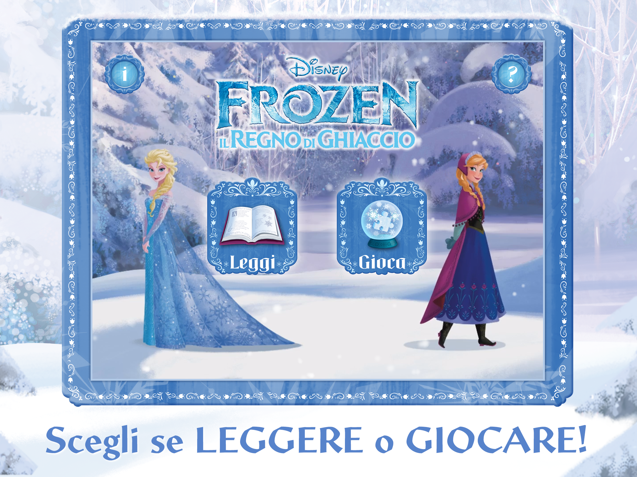 Android application Frozen Storybook Deluxe screenshort