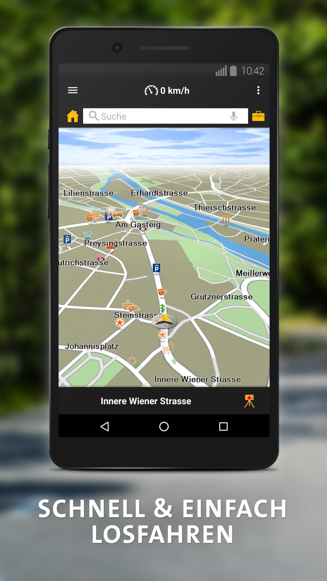 Android application NAVIGON select Telekom Edition screenshort