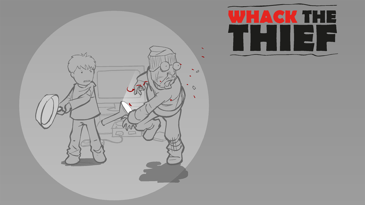 Android application Whack The Thief screenshort