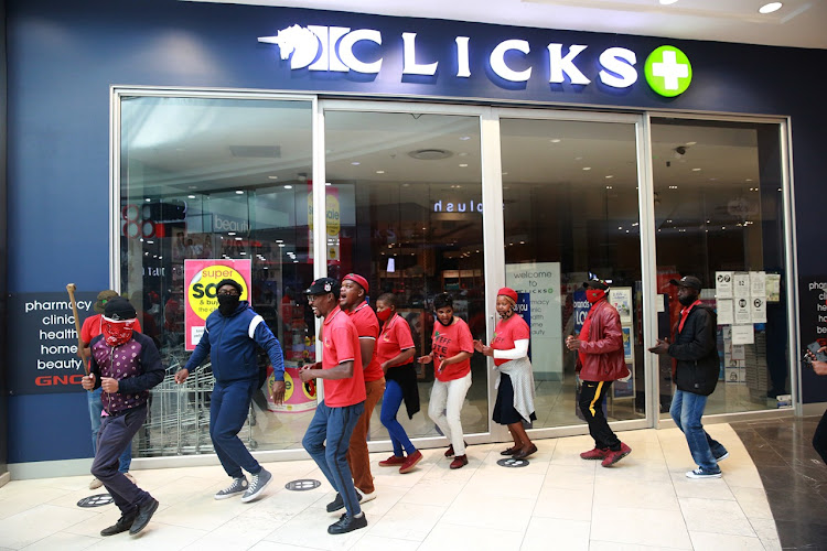 Clicks stores were targeted in 2020 after the company ran a racist haircare advert.