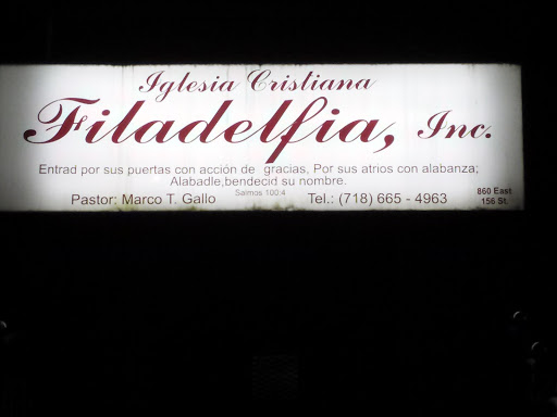 Iglesia Cristiana Filadelfia Inc.