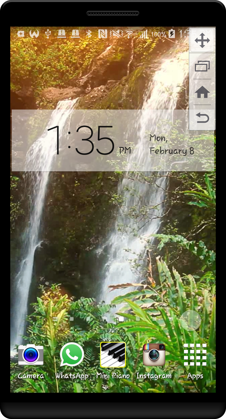 Android application Tropical Waterfall HD LWP screenshort