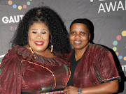 Nomsa Buthelezi and  Zandile Shezi at the 12th annual Feather Awards at Constitution Hill in Johannesburg. 