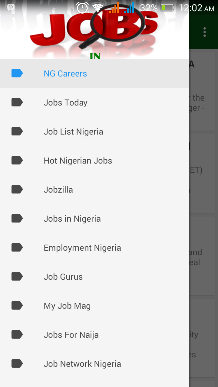 Android application Latest Jobs in Nigeria screenshort