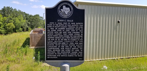 John C. Hale, one of nine patriots killed at the Battle of San Jacinto, was born in Scott County, Virginia on April 3, 1806. He married Barshaba Miller in his home state in 1830, and by 1835 moved...