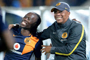 Kaizer Chiefs assistant coach Doctor Khumalo and Reneilwe Letsholonyane during the Absa Premiership match between Mamelodi Sundowns and Kaizer Chiefs at Lucas Moripe Stadium on April 29, 2015 in Pretoria, South Africa. Picture credits: Gallo Images