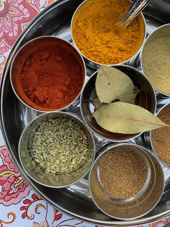 Spices to go with your Durban style mince curry.