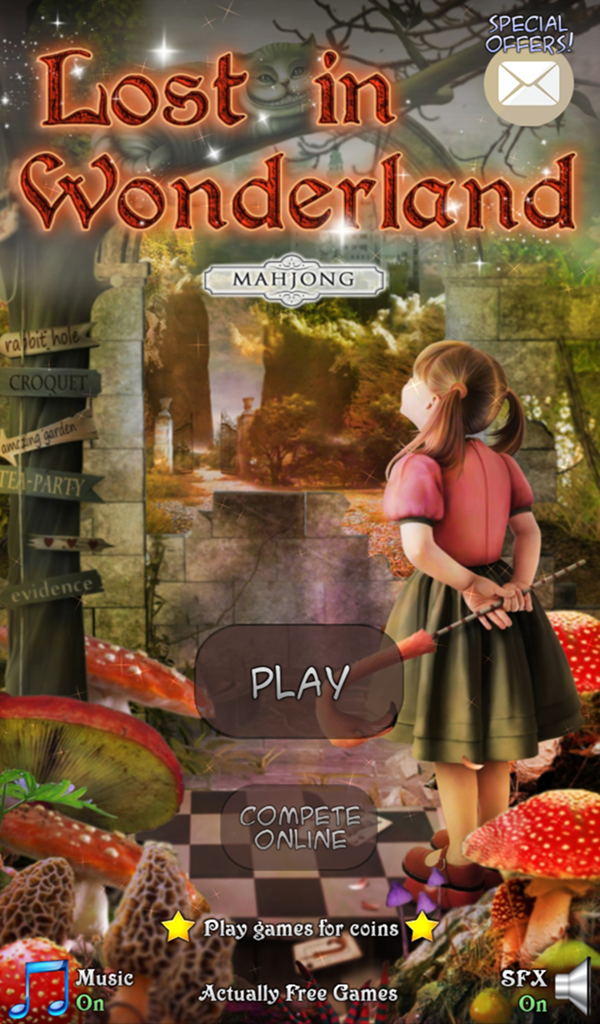 Android application Mahjong: Lost in Wonderland screenshort