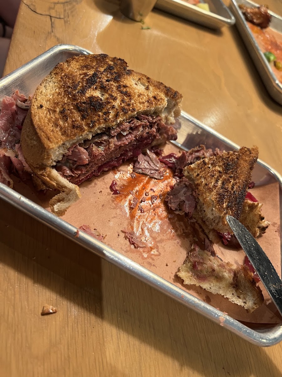 Smoked Pastrami sandwich