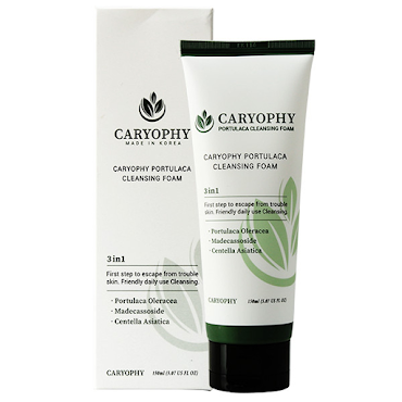 Sữa rửa mặt Caryophy Portulaca Cleansing Foam 3 In 1