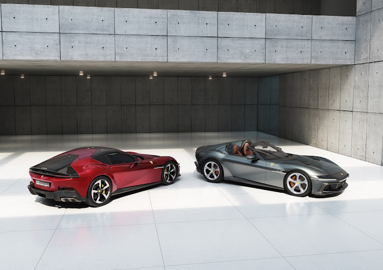 A tinted glass roof covers the coupe (left) while the convertible has a hard-top roof that takes 14 seconds to fold or unfold. Picture: SUPPLIED