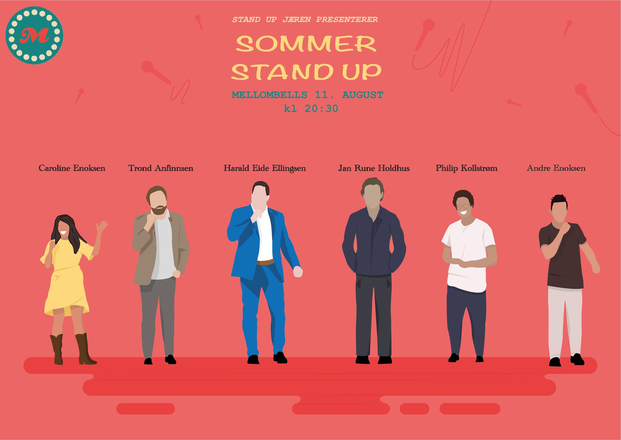 Jæren Standup Presenterer Sommerstandup på Mellombels!