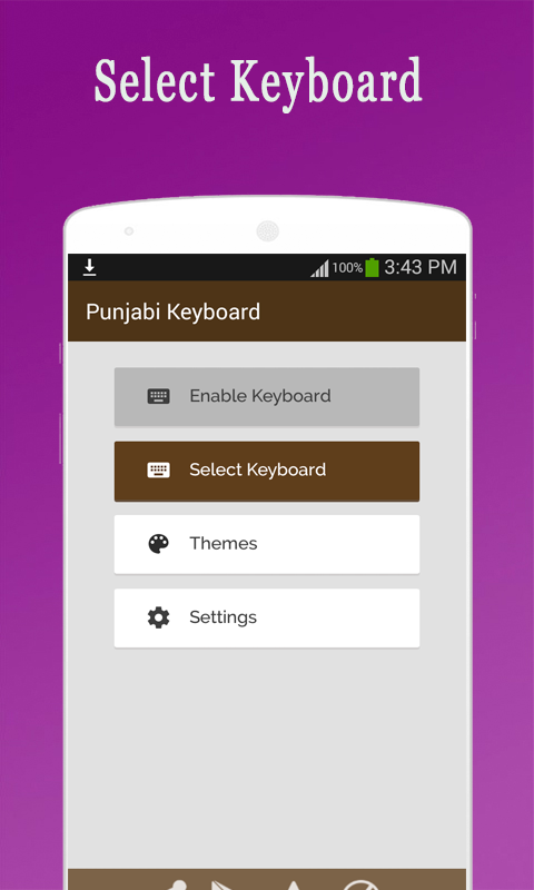 Android application Punjabi Keyboard screenshort