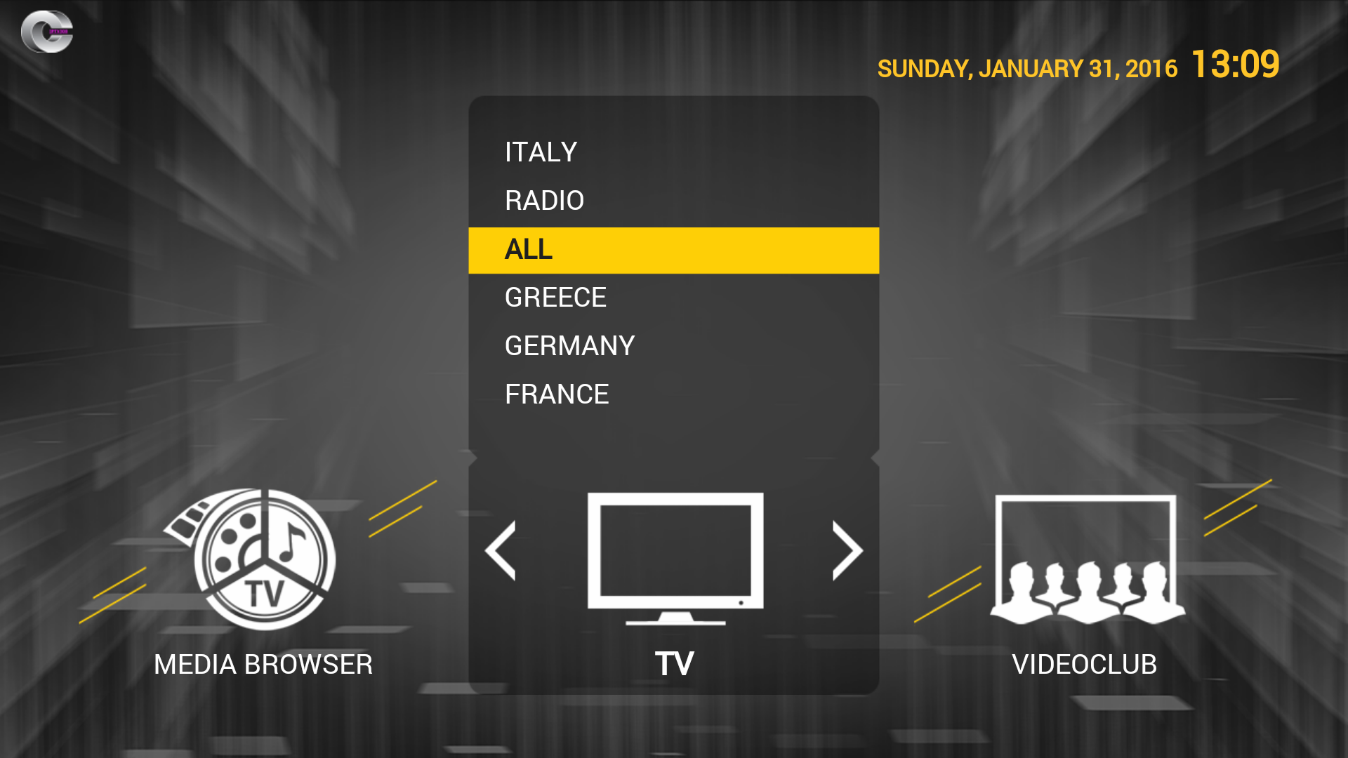 Android application IPTV300 screenshort