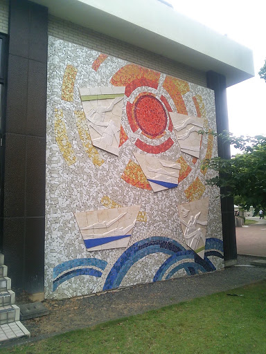 佐世保市民プール壁画