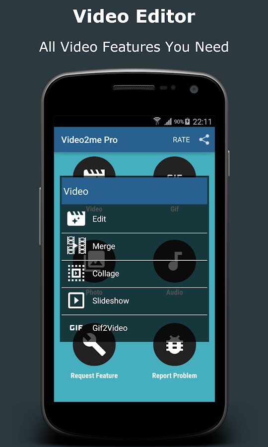   Video2me Pro: Video, GIF Maker- 스크린샷 