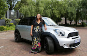 MINI-ME: Hi-profile and feisty media personality  Siki  Mgabadeli reckons her zooty and fun Mini is the only car for her.